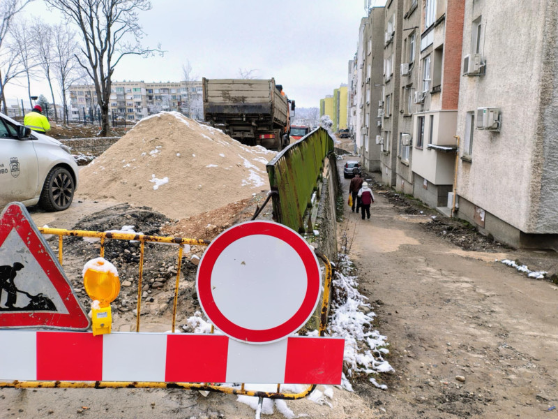 Снимка за  Проверка на терен: Строителните работи по ул. ...